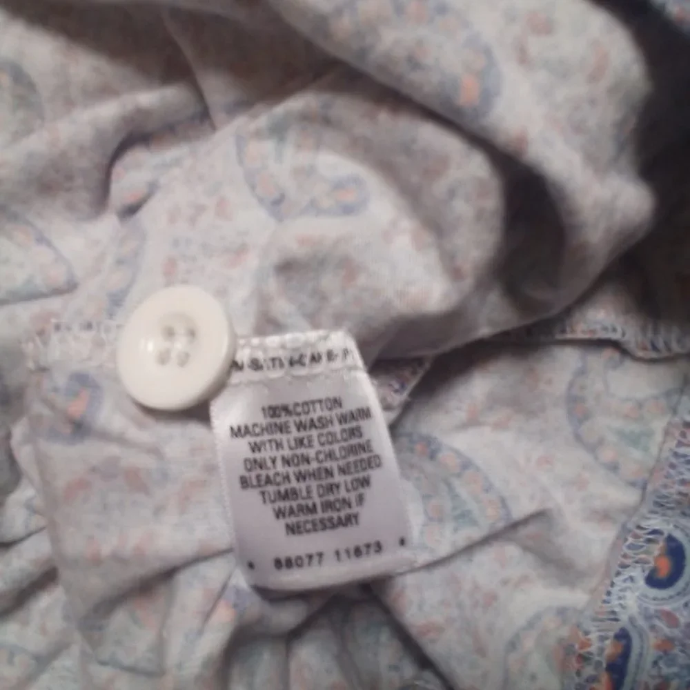 LIKE NEW  Vintage GREAT NORTHWEST INDIGO SLEEPWEAR shirt